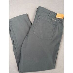 NEW Eddie Bauer Mens Mr Voyager Flex Twill Pants Storm Gray 5 Pkt Sz 42x32 READ